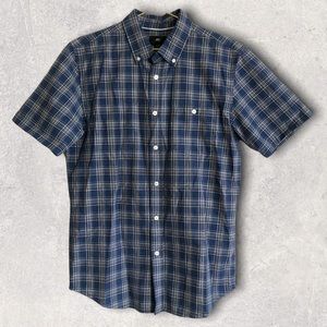 Mens Obey Worldwide Plaid Button Up Shirt Size Medium